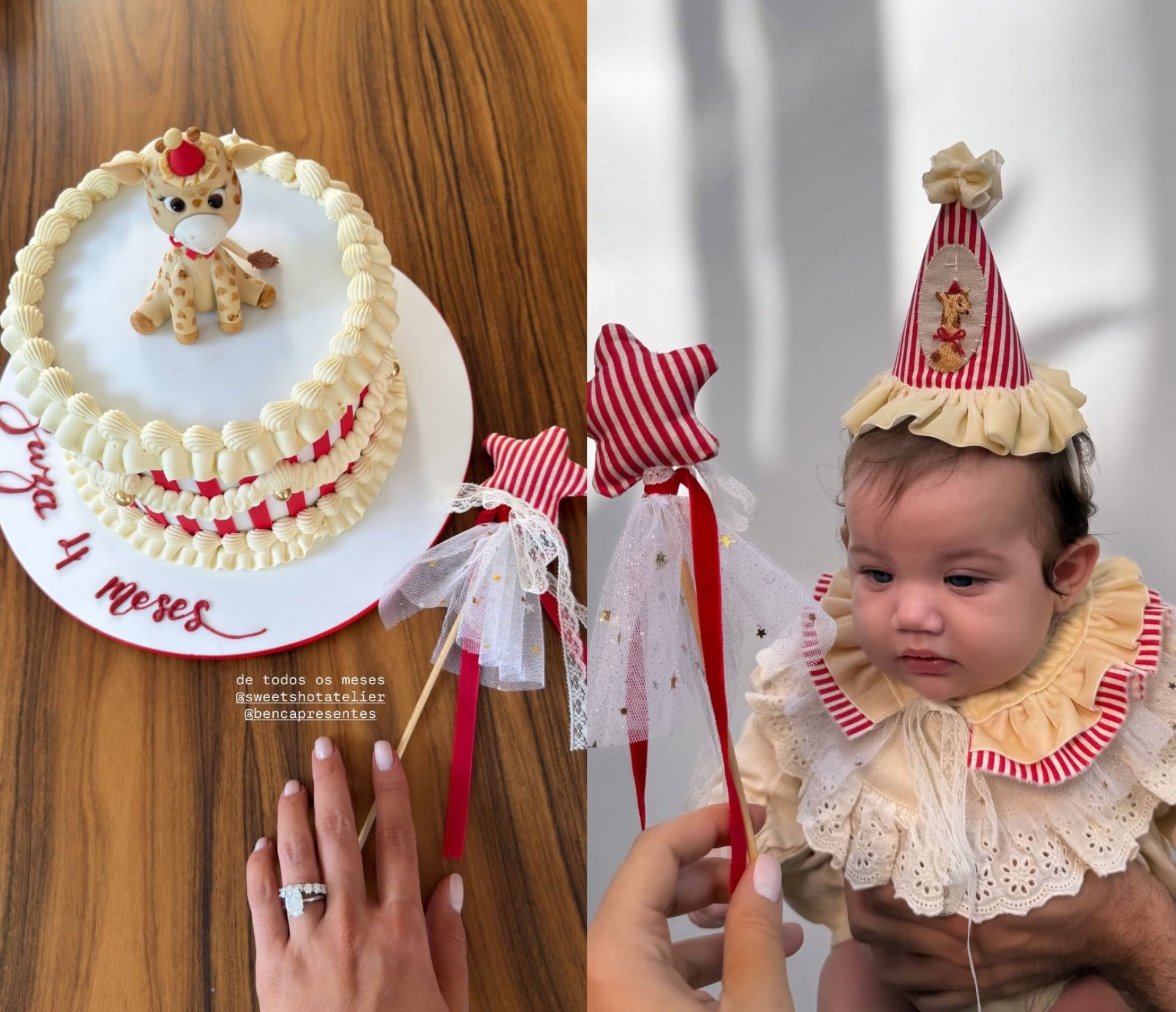 Rafa Kalimann exibiu detalhes de festa intimista de Zuza - Reprodução/Instagram 