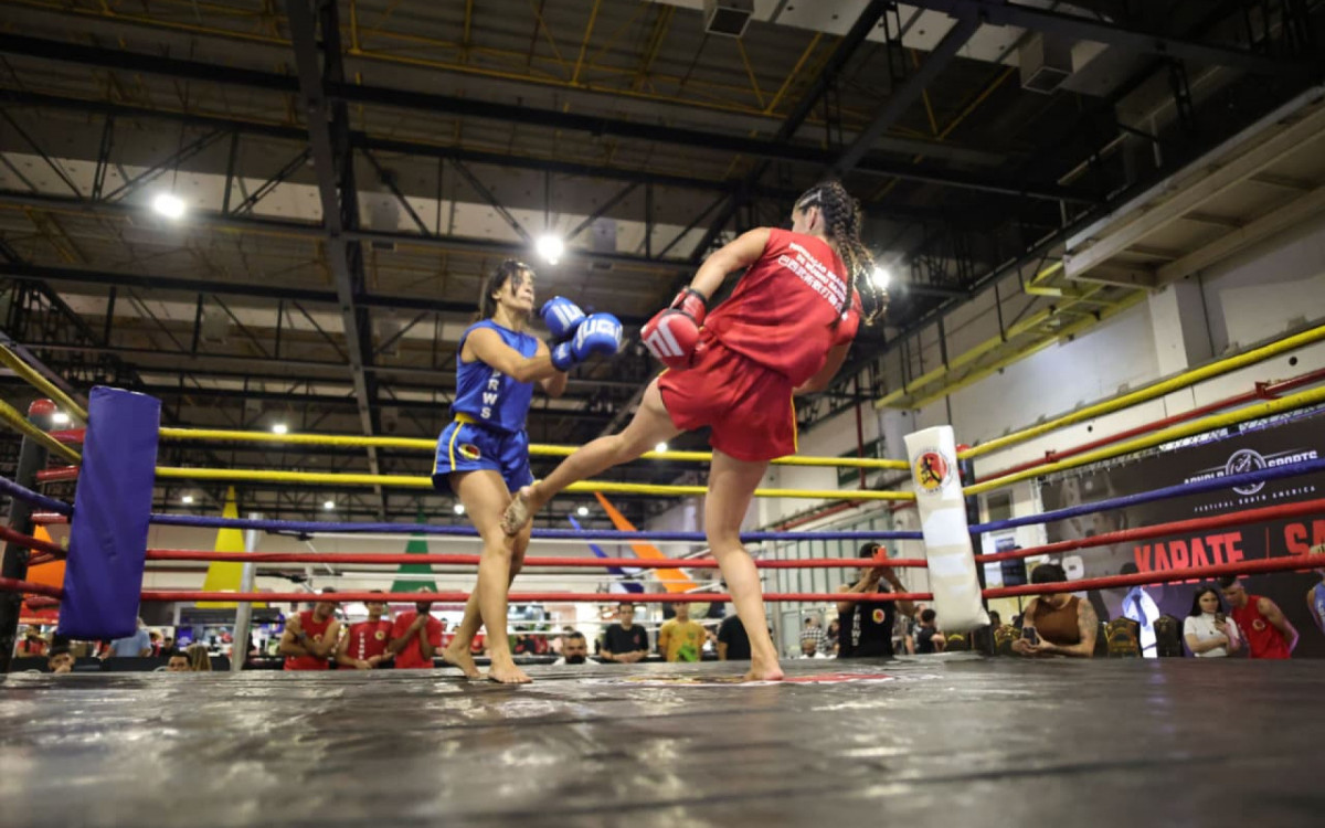 Competição de Wushu Sanda consagrou diversos campeões no evento