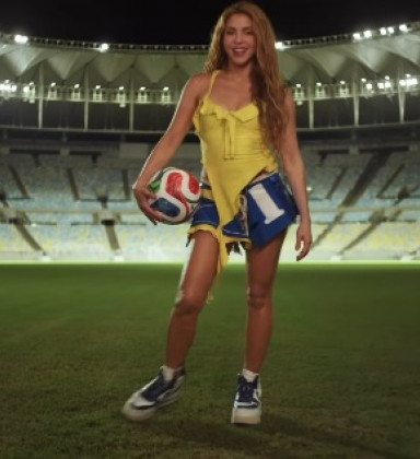 Vídeo: Shakira anuncia música para<br>Copa do Mundo