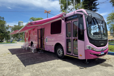 Ônibus da saúde estaciona no Plaza e leva atendimento gratuito para mulheres em Macaé
