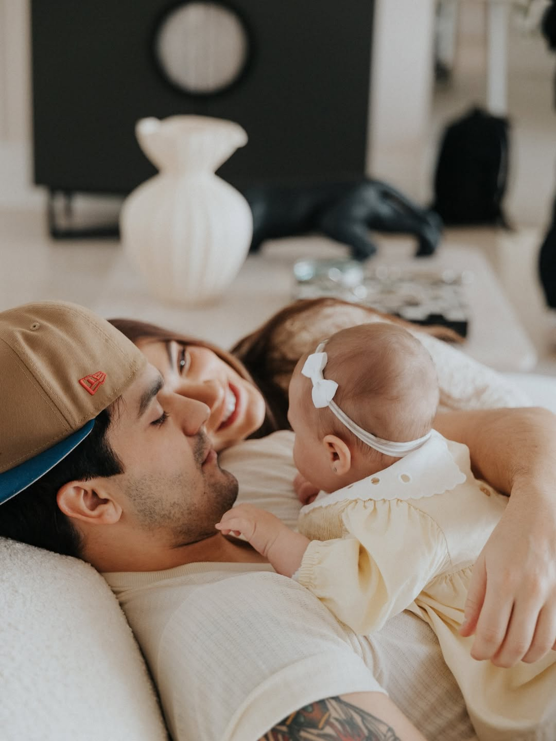 Luan Santana e Jade Magalhães com a filha Serena - Reprodução/Instagram 