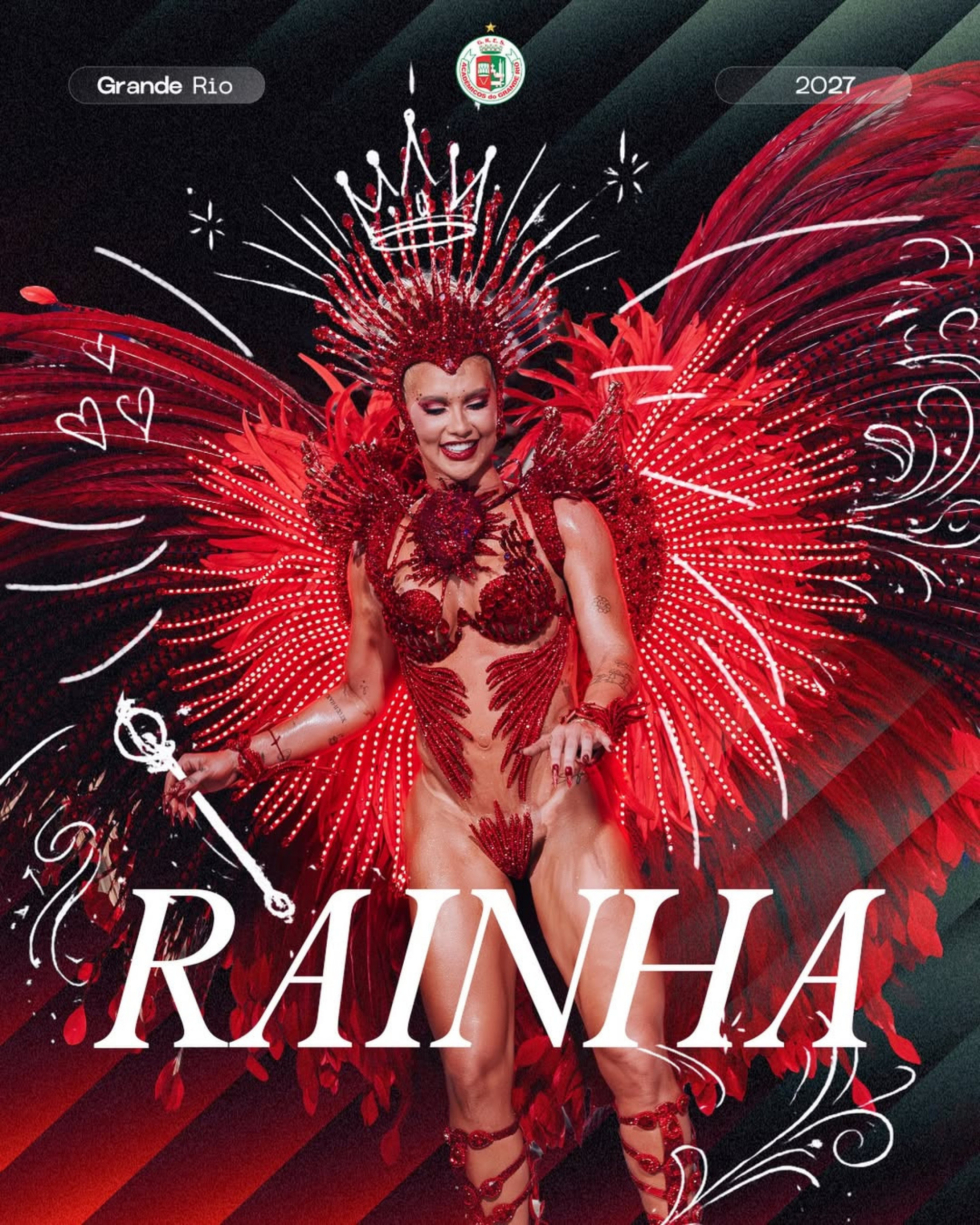 Virginia Fonseca segue como rainha de bateria da Grande Rio  - Reprodu&ccedil;&atilde;o/Instagram 
