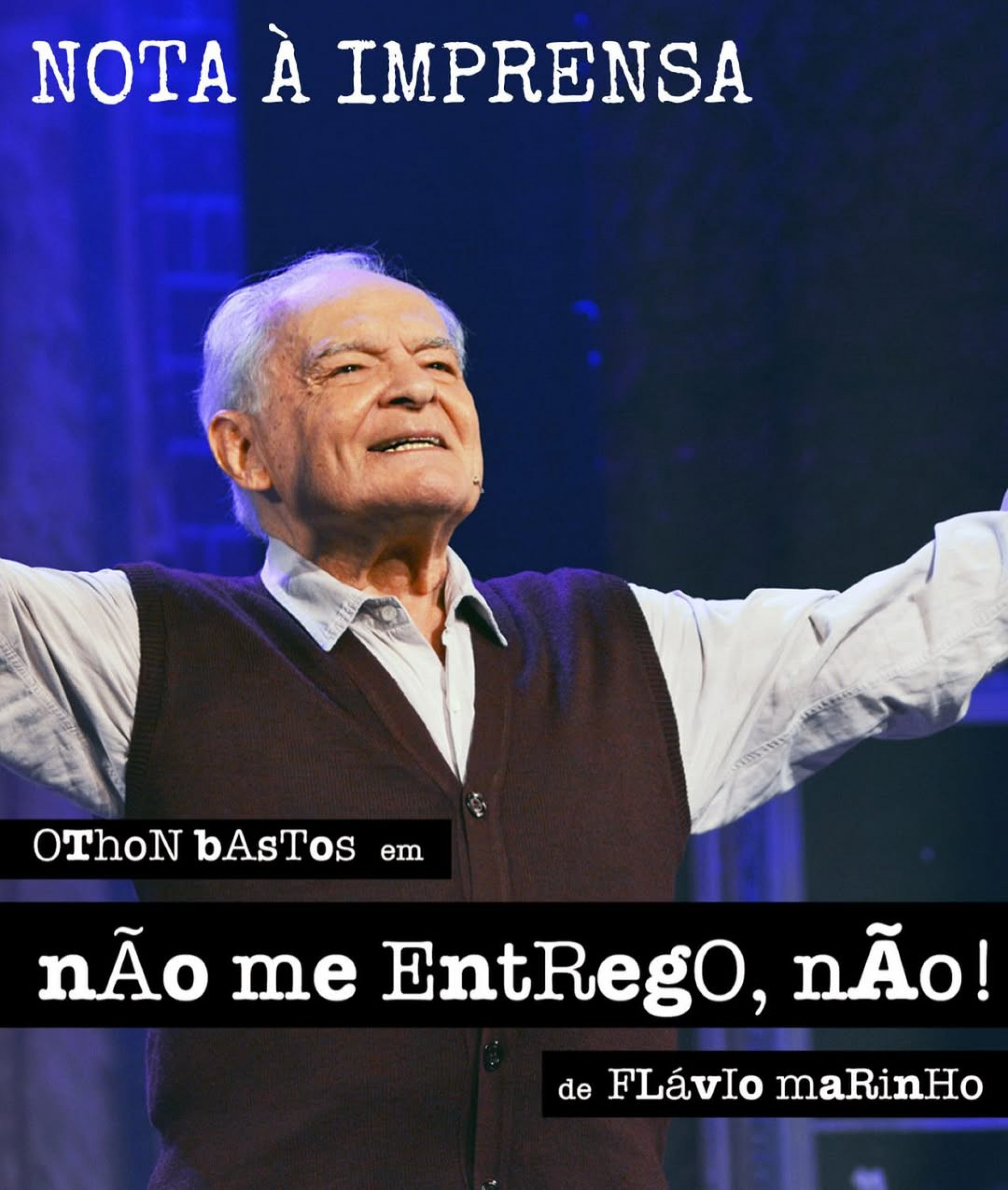 Othon Bastos adiou espet&aacute;culo ap&oacute;s problema de sa&uacute;de  - Reprodu&ccedil;&atilde;o/Instagram 
