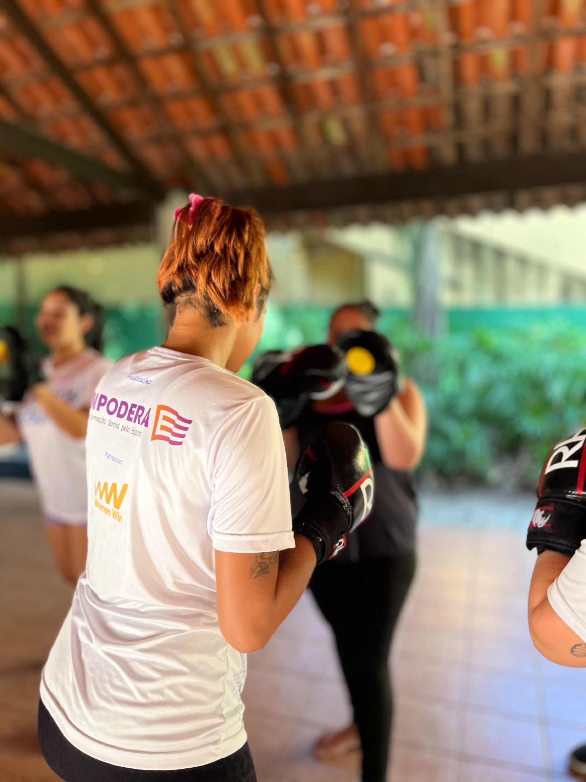 As integrantes do projeto fazem aulas de boxe - Divulgação