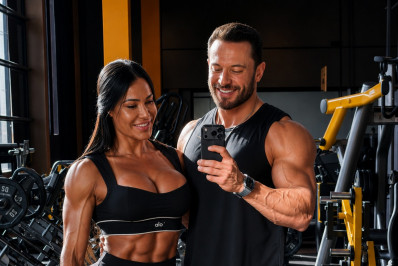 Empresário se declara para Gracyanne Barbosa com foto do casal na academia