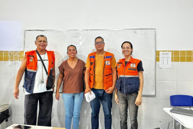 Defesa Civil faz ação educativa para mais de 200 alunos em escolas