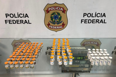 PF prende dois homens em menos de 24h com carga ilegal de remédios para emagrecer no Galeão