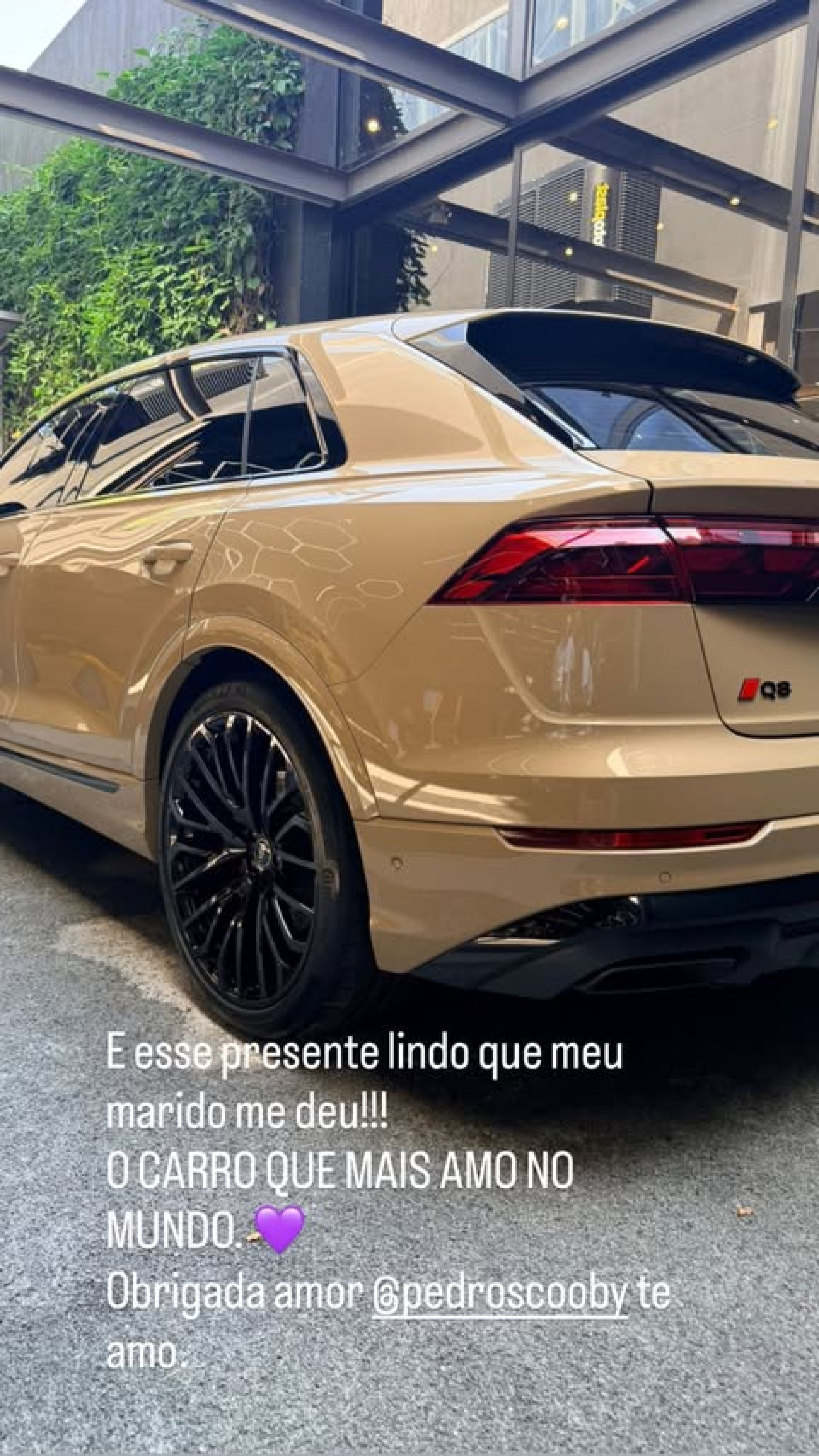 Cíntia Dicker mostra carrão de luxo que ganhou de Pedro Scooby: 'Amo' - Reprodução Instagram