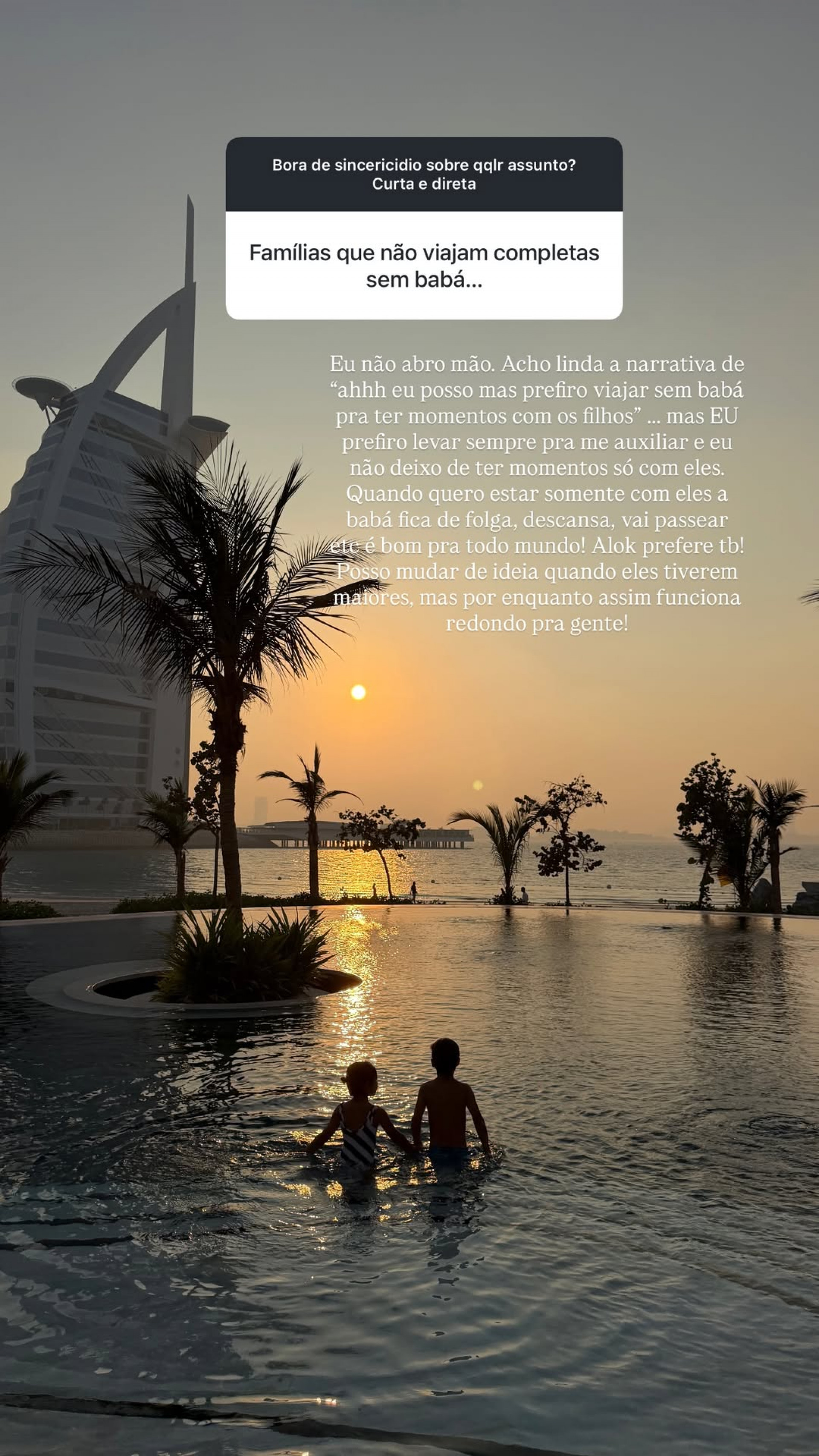 Romana Novais explicou motivo de levar babás nas viagens em família  - Reprodução/Instagram 