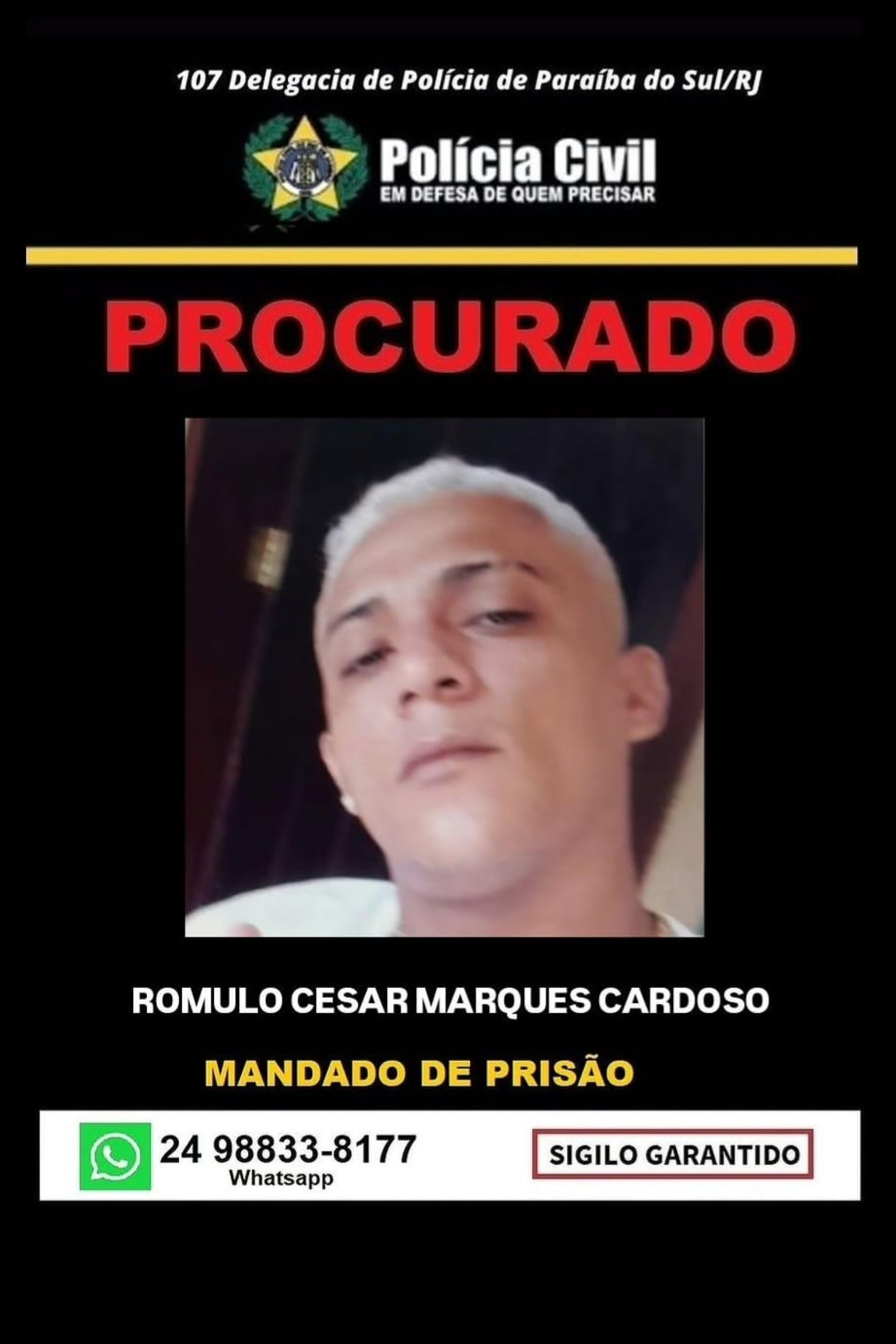 Homem é procurado após tentar matar a mulher a facadas em Paraíba do Sul