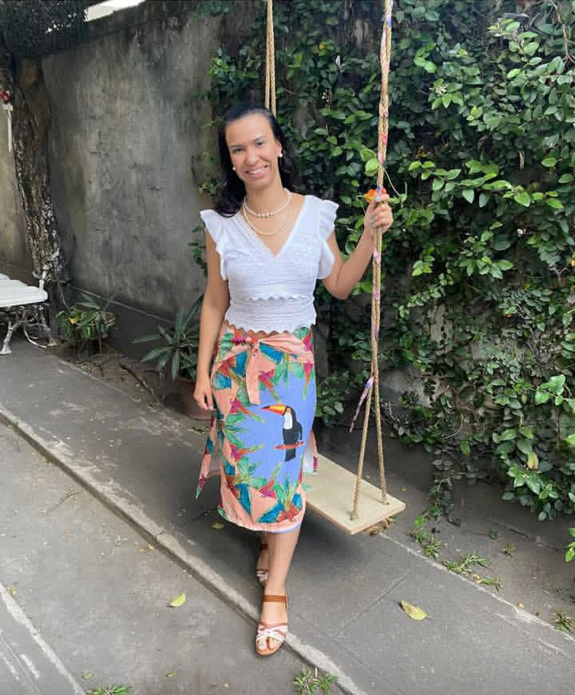 Bia Carvalho usa looks de moda sustentável - Arquivo pessoal