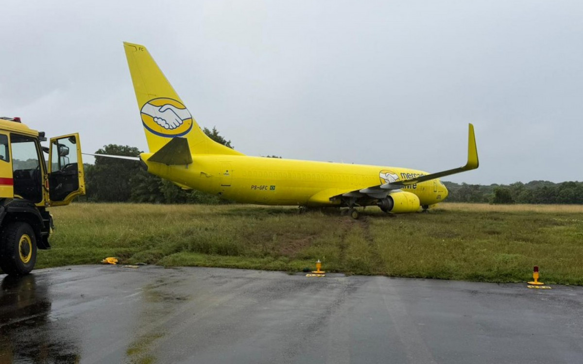 Cargueiro da Gol saiu da pista após pouso em Salvador 