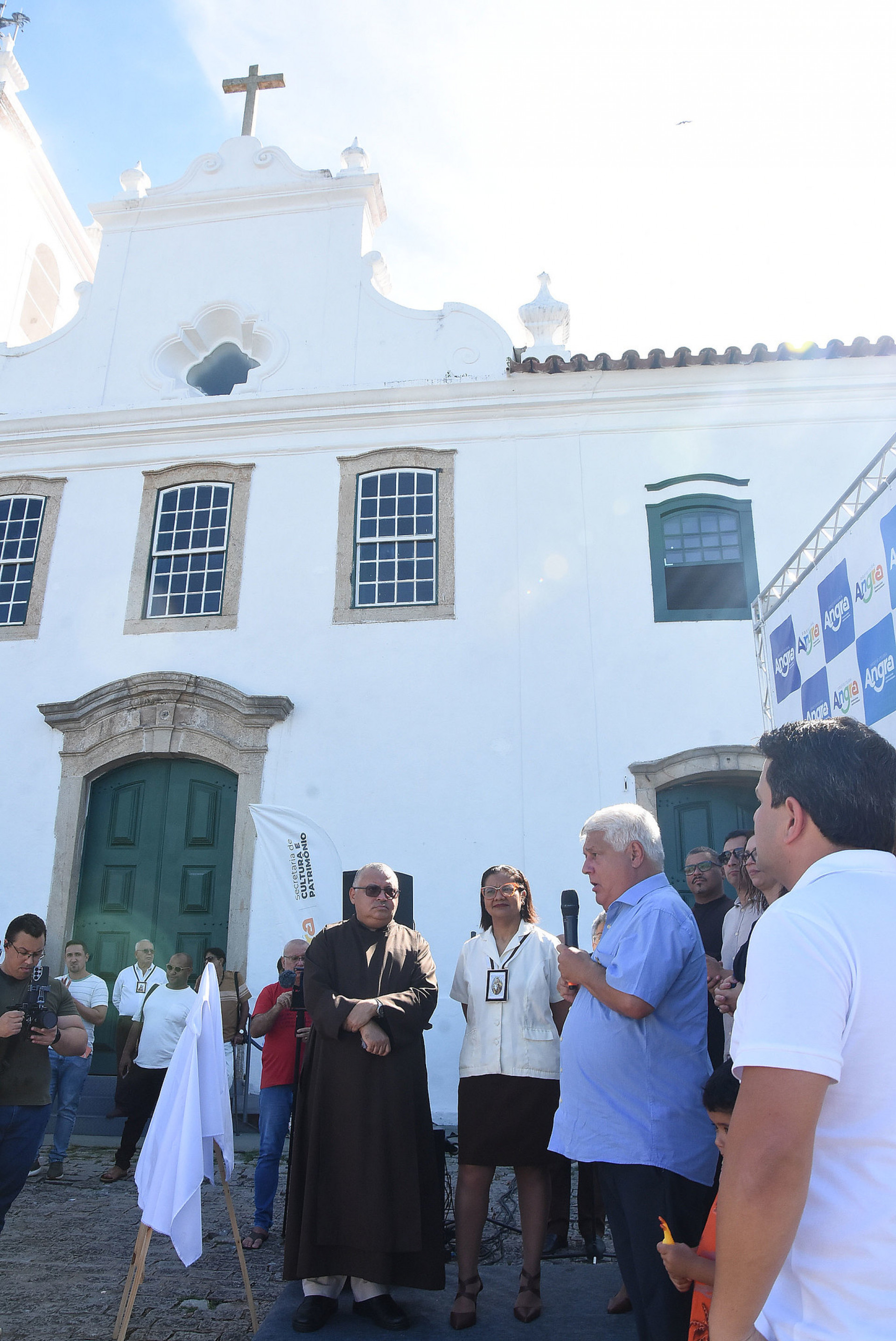 Ordem Terceira do Carmo - autoridades pol&iacute;tica e religiosa discursam na reabertura do templo - Divulga&ccedil;&atilde;o/PMAR