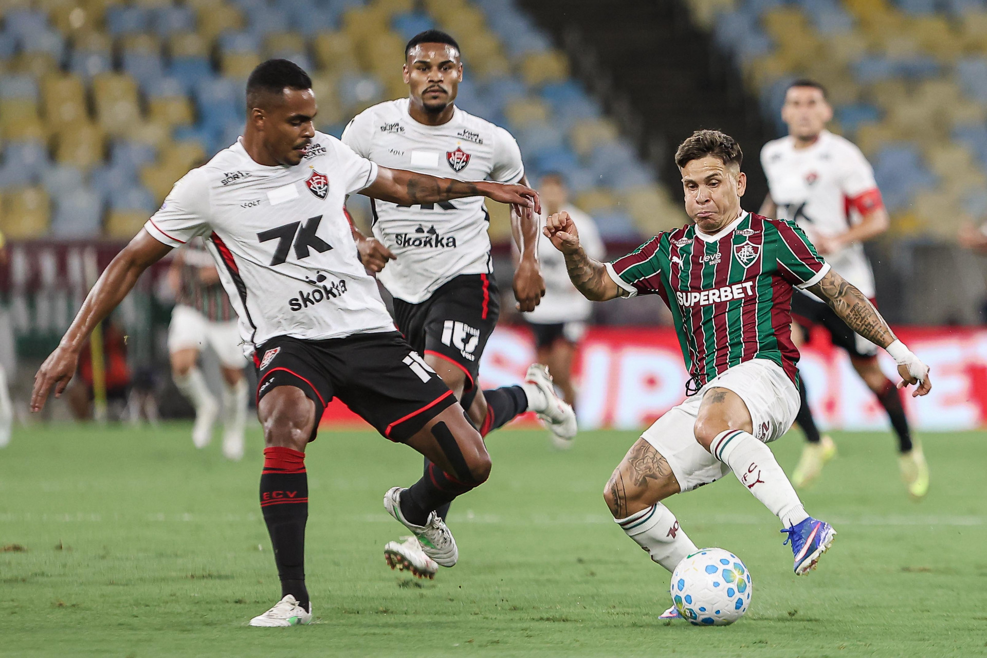 Rio de Janeiro, Brasil - 09/05/2026 - Estádio Maracanã.   
Fluminense enfrenta o Vitória esta noite no Maracanã pela 15ª rodada do Campeonato Brasileiro 2026. - Lucas Merçon/Fluminense