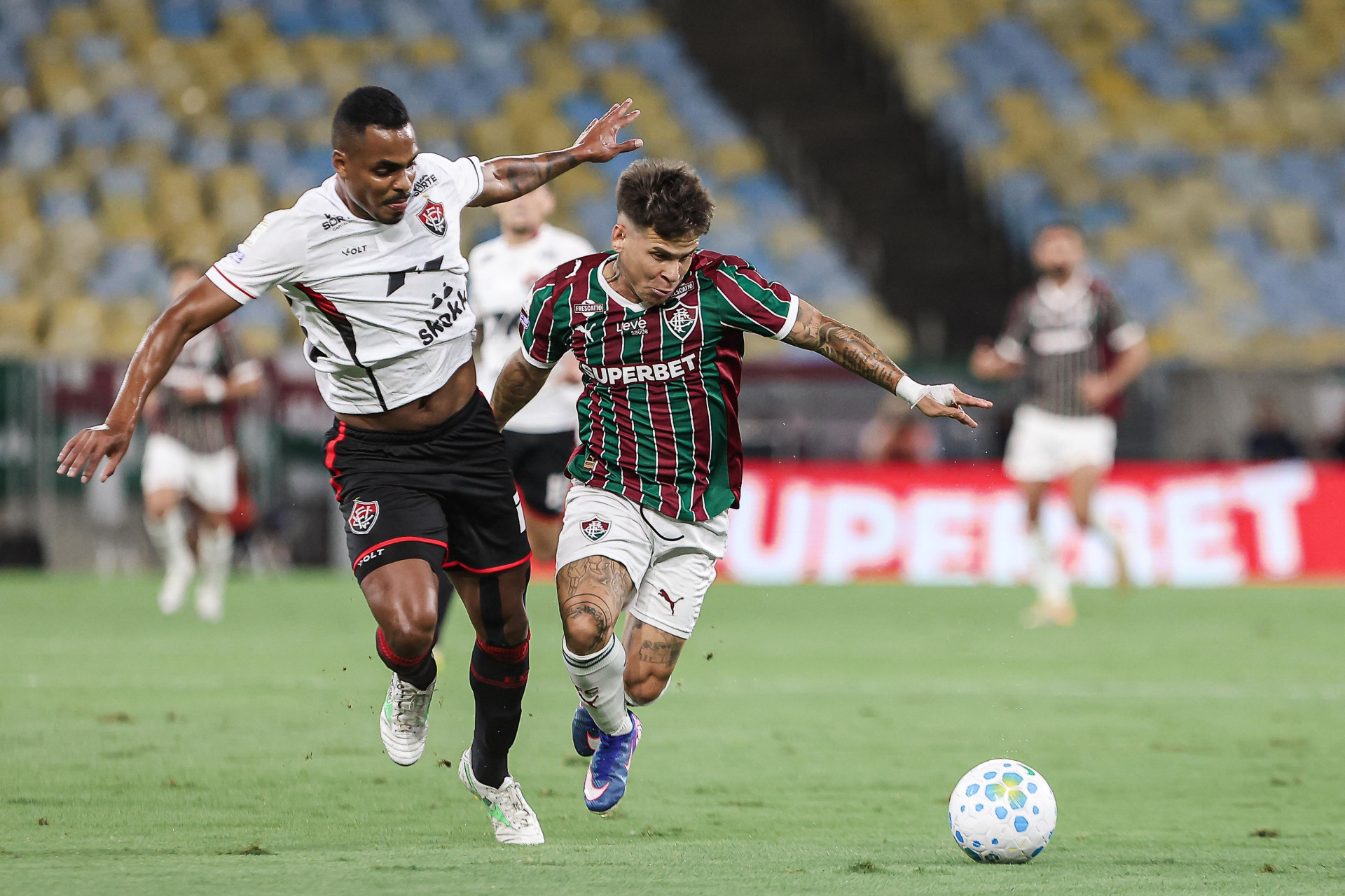 Rio de Janeiro, Brasil - 09/05/2026 - Estádio Maracanã.   
Fluminense enfrenta o Vitória esta noite no Maracanã pela 15ª rodada do Campeonato Brasileiro 2026. - Lucas Merçon/Fluminense