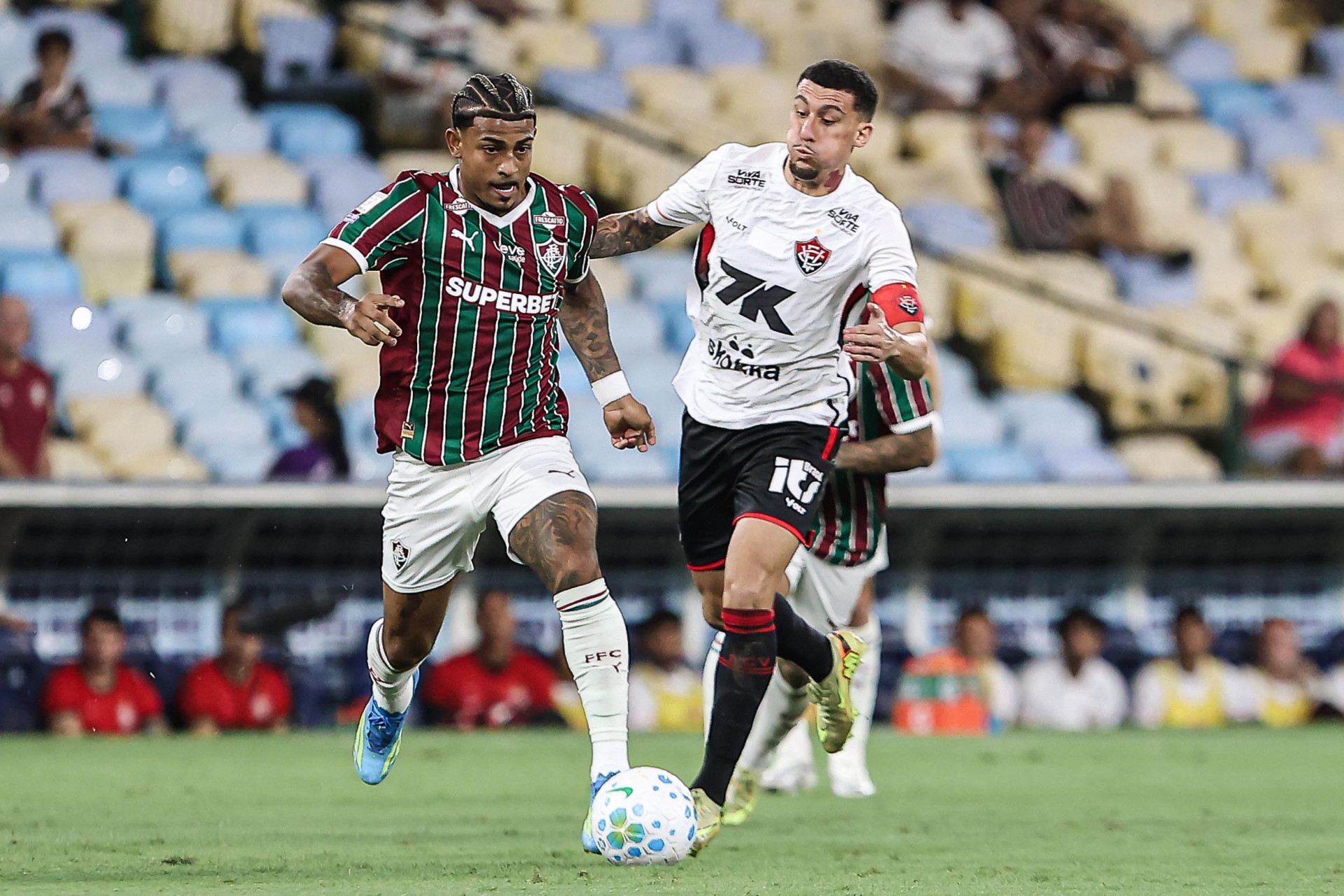 Rio de Janeiro, Brasil - 09/05/2026 - Estádio Maracanã.   
Fluminense enfrenta o Vitória esta noite no Maracanã pela 15ª rodada do Campeonato Brasileiro 2026. - Lucas Merçon/Fluminense