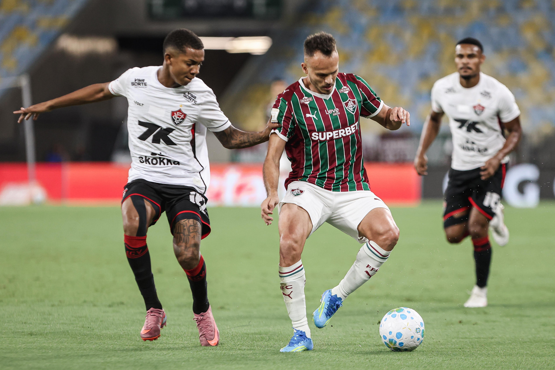 Rio de Janeiro, Brasil - 09/05/2026 - Estádio Maracanã.   
Fluminense enfrenta o Vitória esta noite no Maracanã pela 15ª rodada do Campeonato Brasileiro 2026. - Lucas Merçon/Fluminense