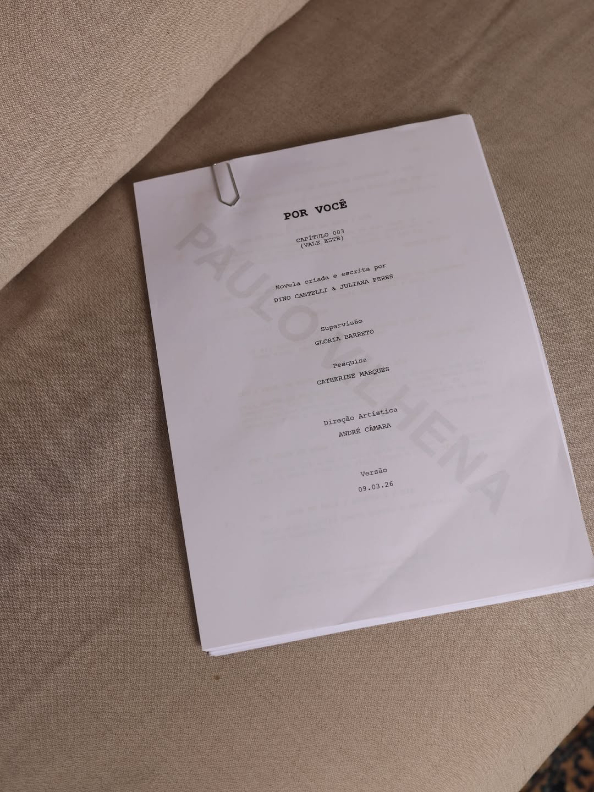 Paulo Vilhena retorna à TV Globo para a nova novela, 'Por Você' - Reprodução / Instagram