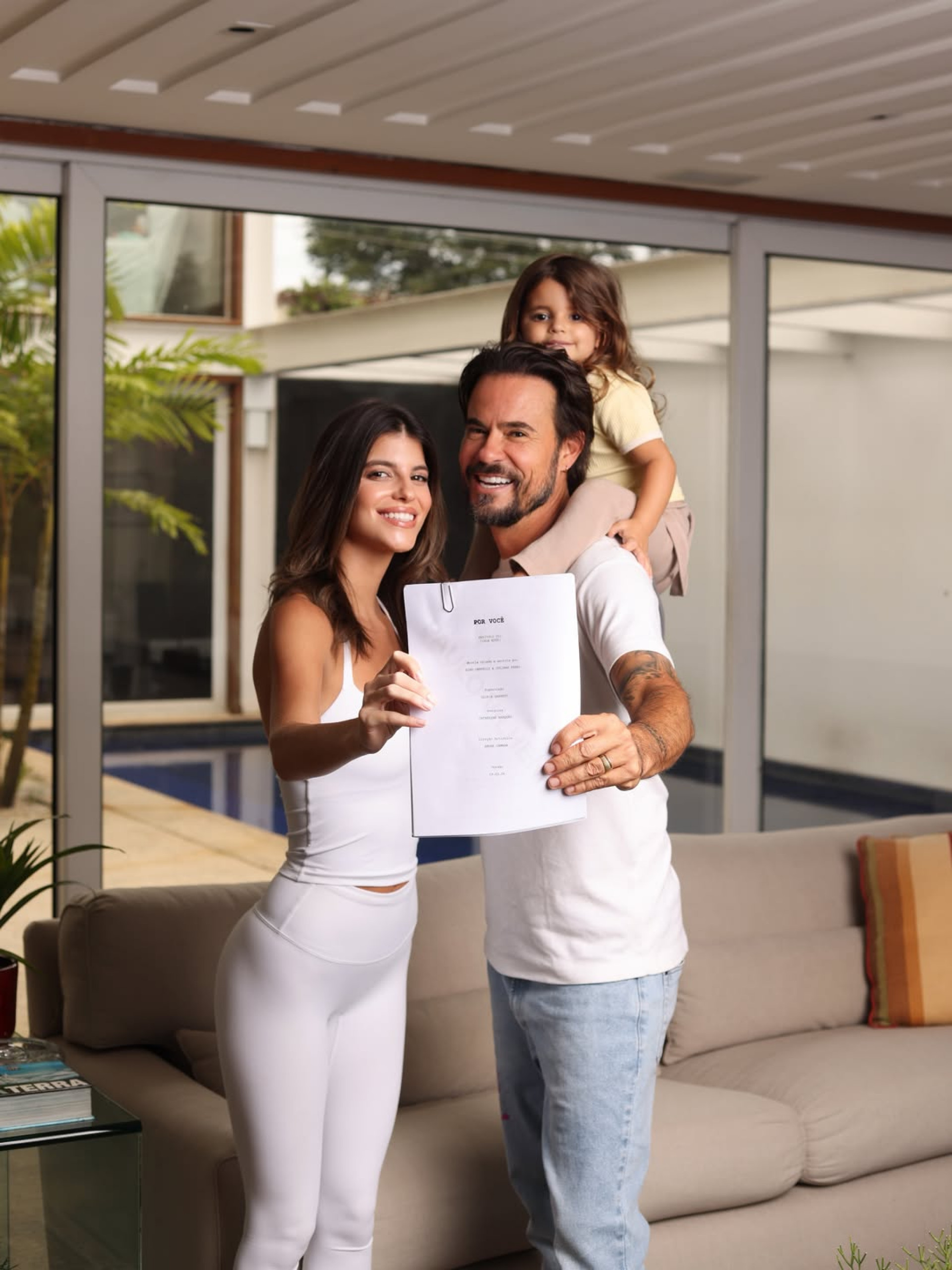 Paulo Vilhena, Maria Luiza e a filha, Manoela - Reprodução / Instagram