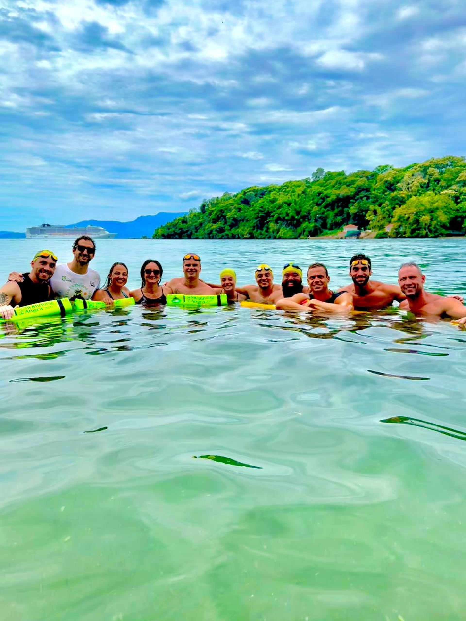Competição de natação em águas abertas, em julho na Ilha Grande