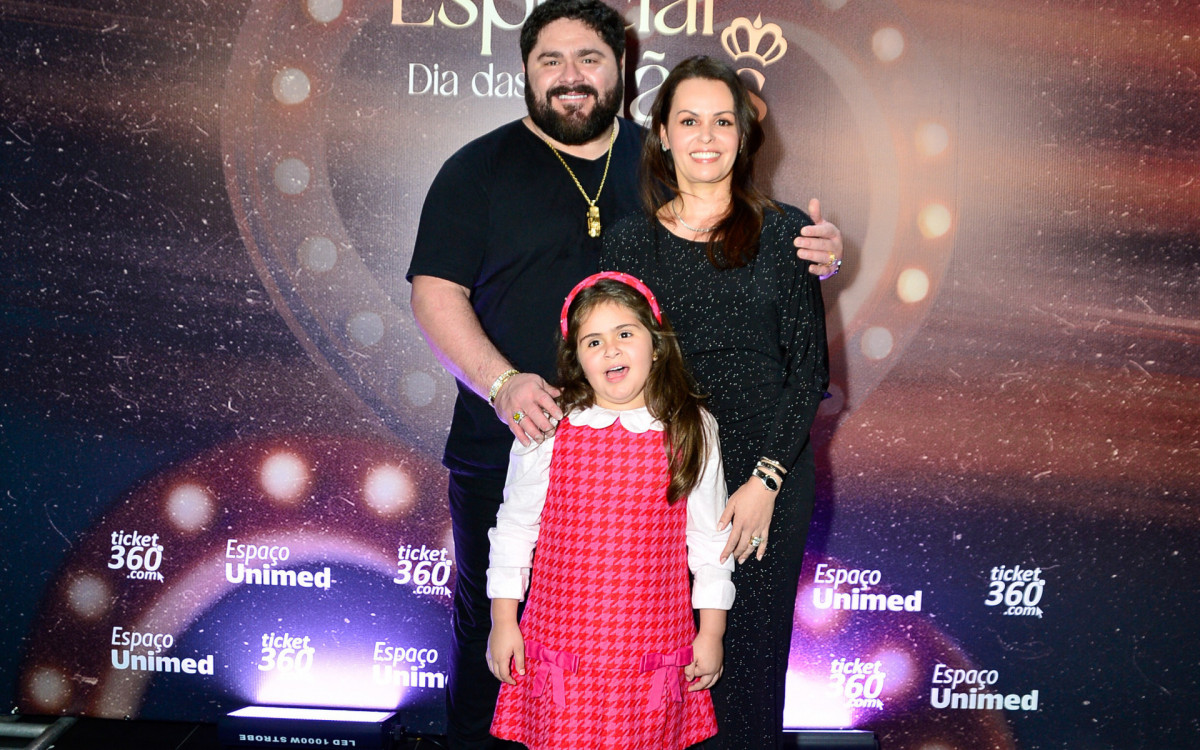 César Menotti, Theonília Menotti e a filha, Maitê