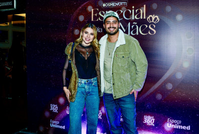 Filho de Leonardo curte show de César Menotti & Fabiano com nova namorada