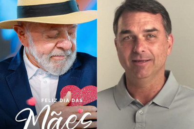 Lula e Flávio Bolsonaro fazem acenos ao eleitorado feminino no Dia das Mães