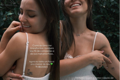 Larissa Manoela revela novas tatuagens inspiradas na Disney