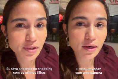 Nanda Costa reclama de fotos sem autorização tiradas das filhas em shopping