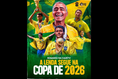 Romário é o novo reforço da Cazé TV para a Copa do Mundo de 2026