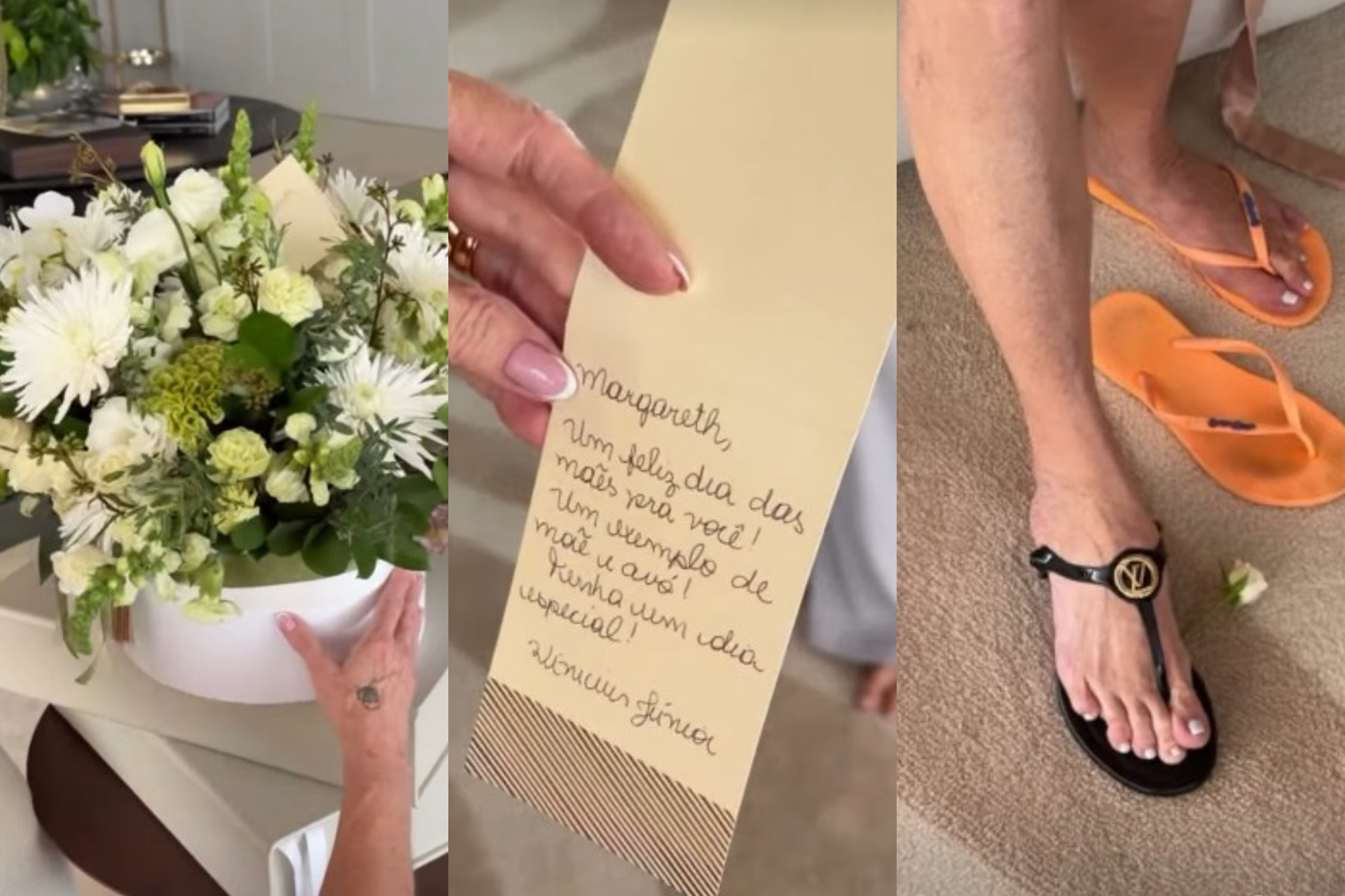 Margareth Serr&atilde;o mostra presentes de Dia das M&atilde;es que ganhou de Vini Jr. - Reprodu&ccedil;&atilde;o / Instagram