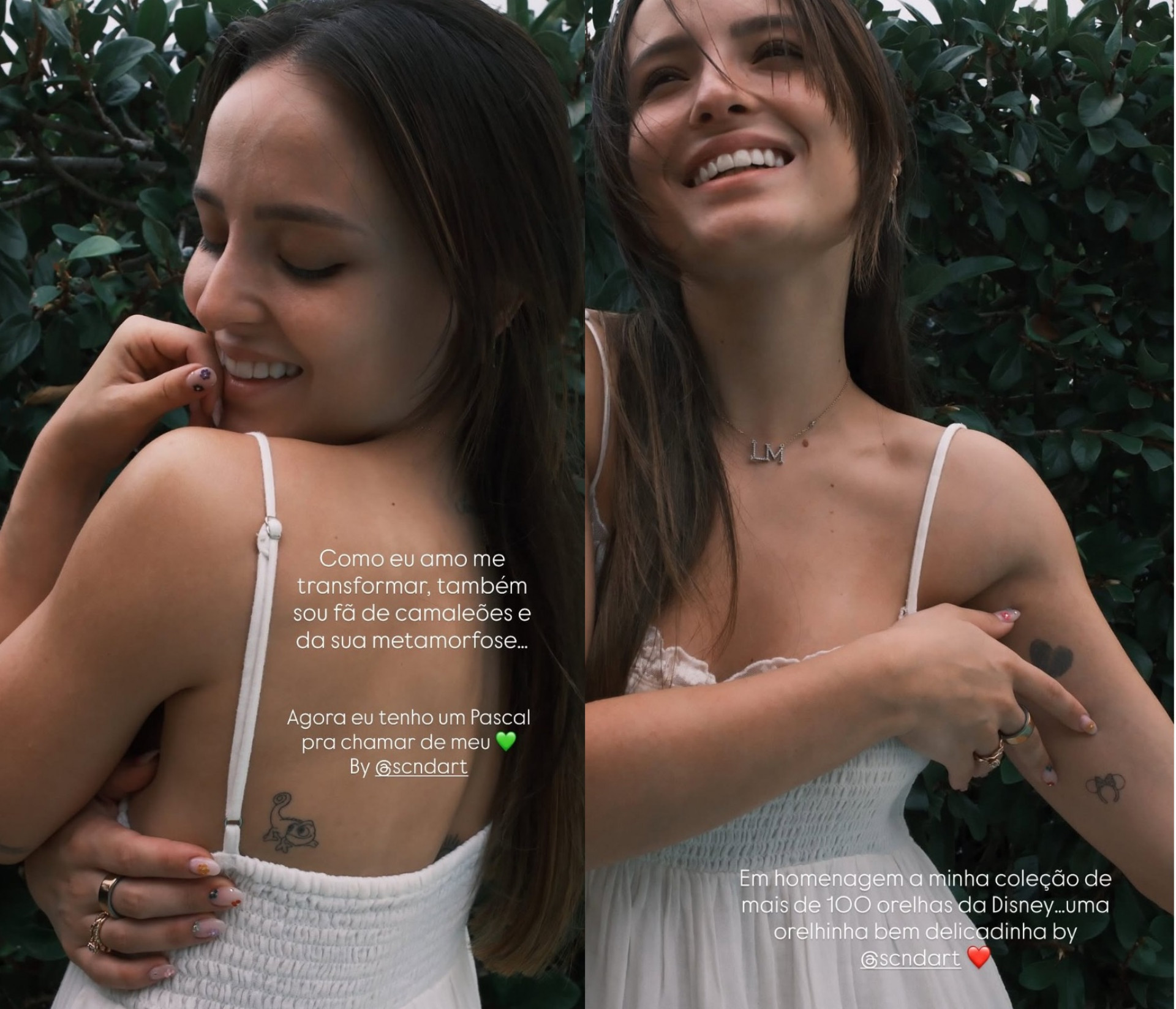 Larissa Manoela fez novas tatuagens no corpo  - Reprodução/Instagram