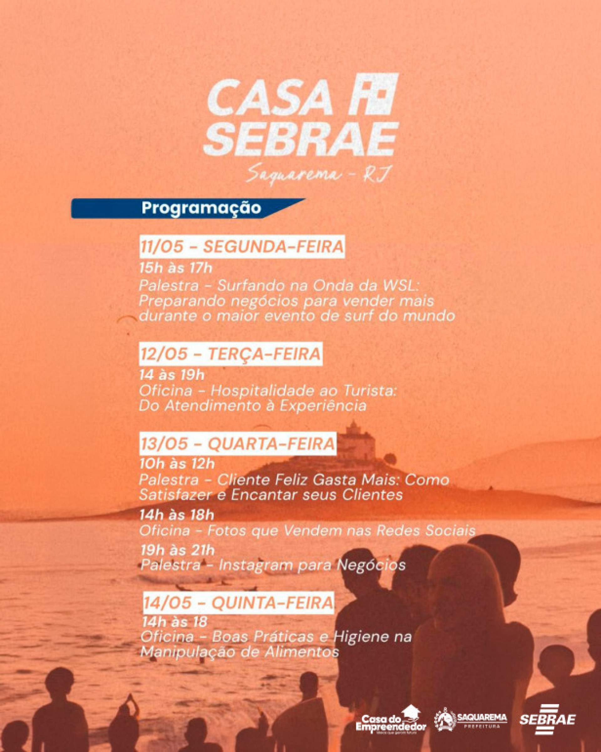 Confira a programação da Casa Sebrae em Saquarema - Divulgação/Prefeitura de Saquarema
