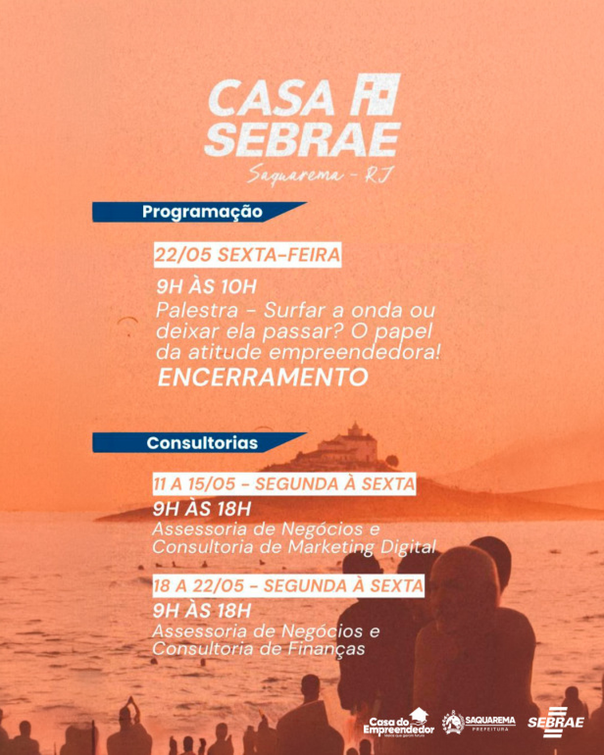 Confira a programação da Casa Sebrae em Saquarema - Divulgação/Prefeitura de Saquarema