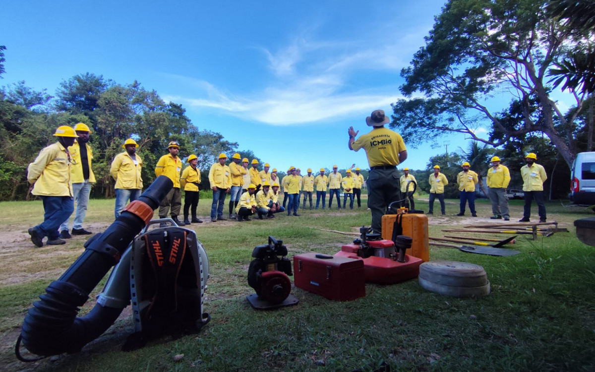 Curso reuniu candidatos que irão atuar na linha de frente contra incêndios florestais em unidades de conservação