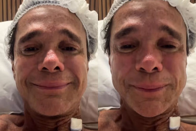 Netinho chora no hospital ao desabafar sobre volta do câncer