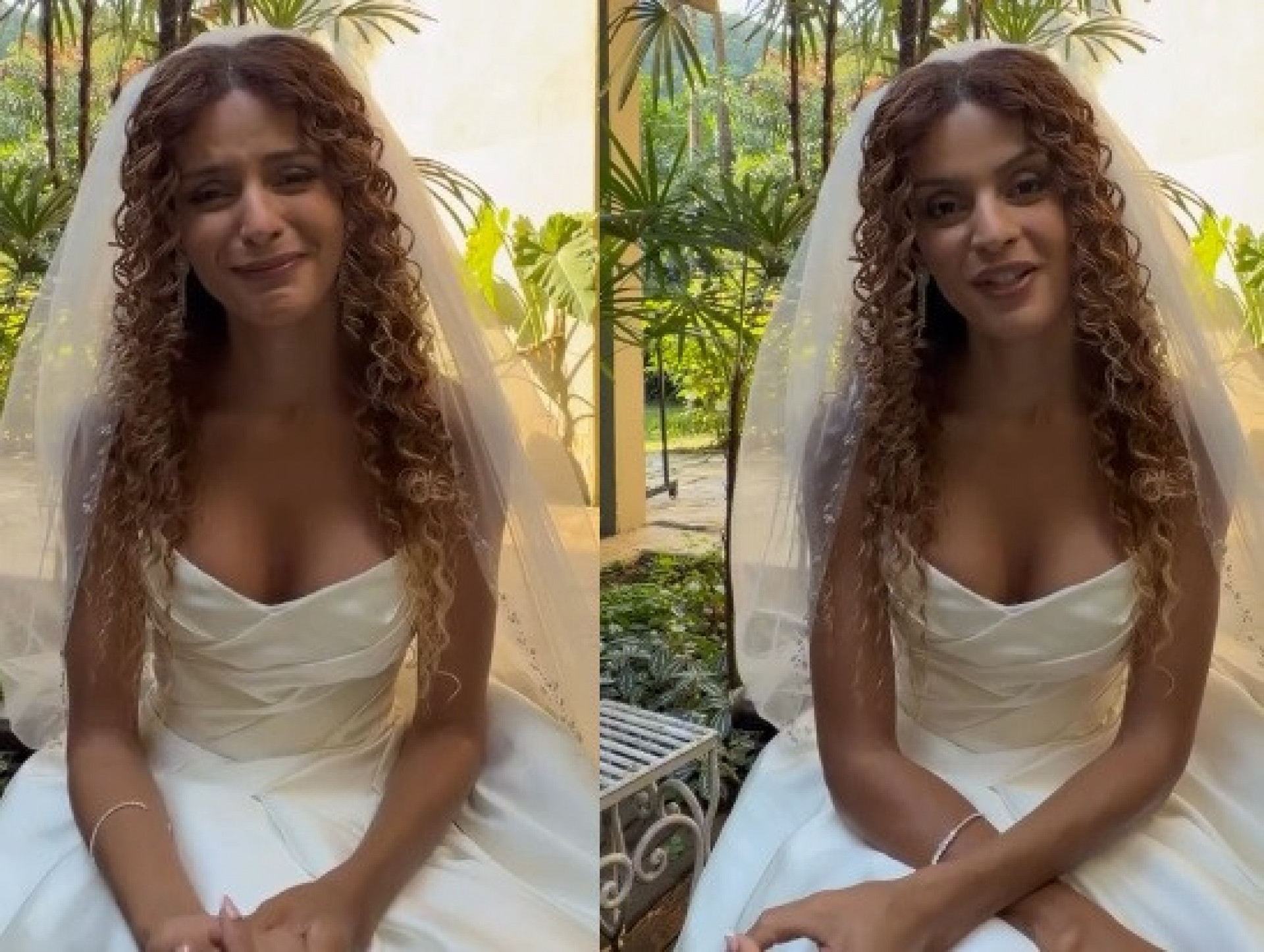 Vídeo! Gabriela Loran se emociona ao falar sobre casamento de Viviane e Leonardo em 'Três Graças'