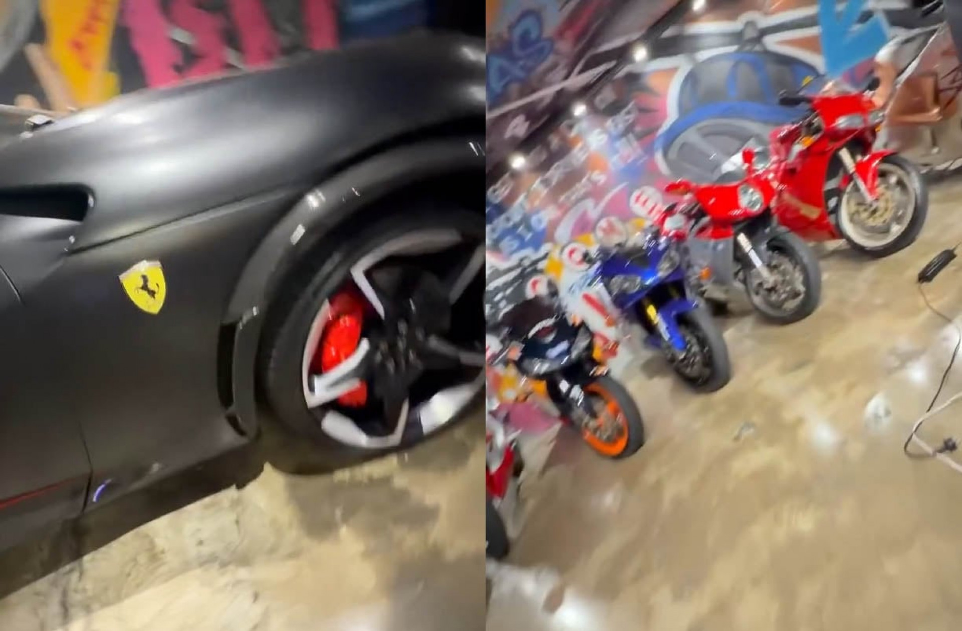 Motos e Ferrari marcam tour de Neymar em sua resid&ecirc;ncia de R$ 50 milh&otilde;es