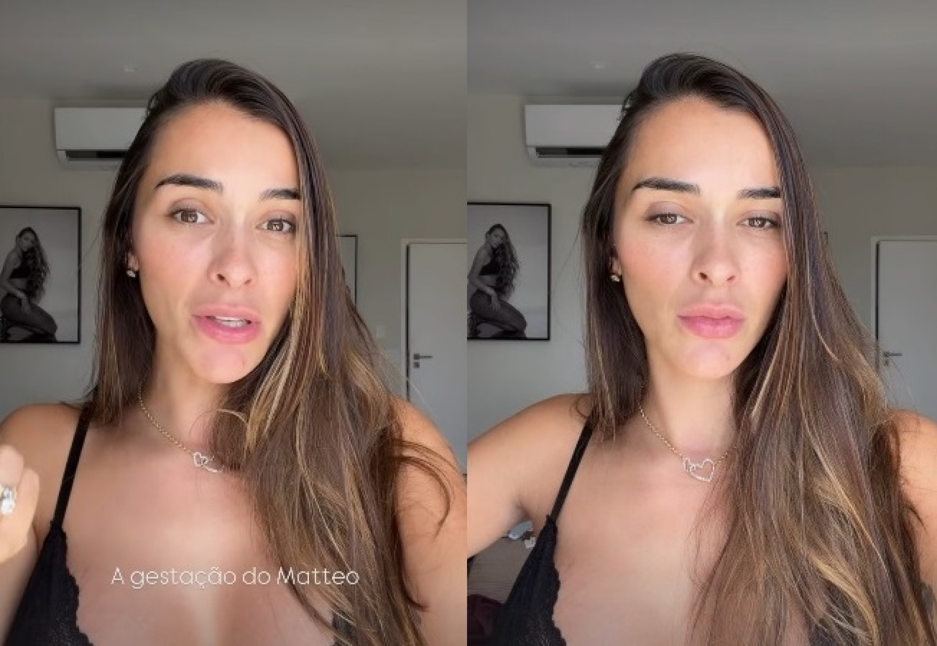 Tainá Militão comparou atual gestação com as de Helena e Matteo  - Reprodução/Instagram 