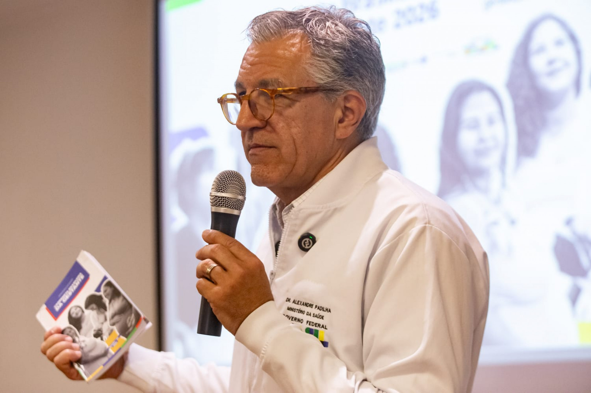 Ministro da Saúde, Alexandre Padilha fala sobre nova Caderneta Brasileira da Gestante  - Érica Martin / Agência O Dia