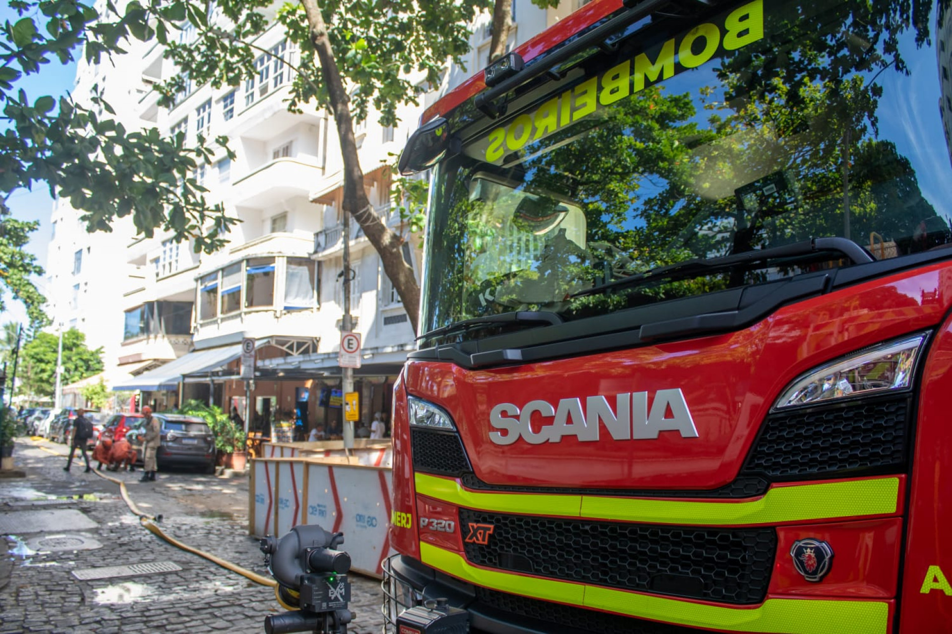 Bombeiros foram acionados para princípio de incêndio em churrascaria, em Copacabana - Érica Martin / Agência O Dia