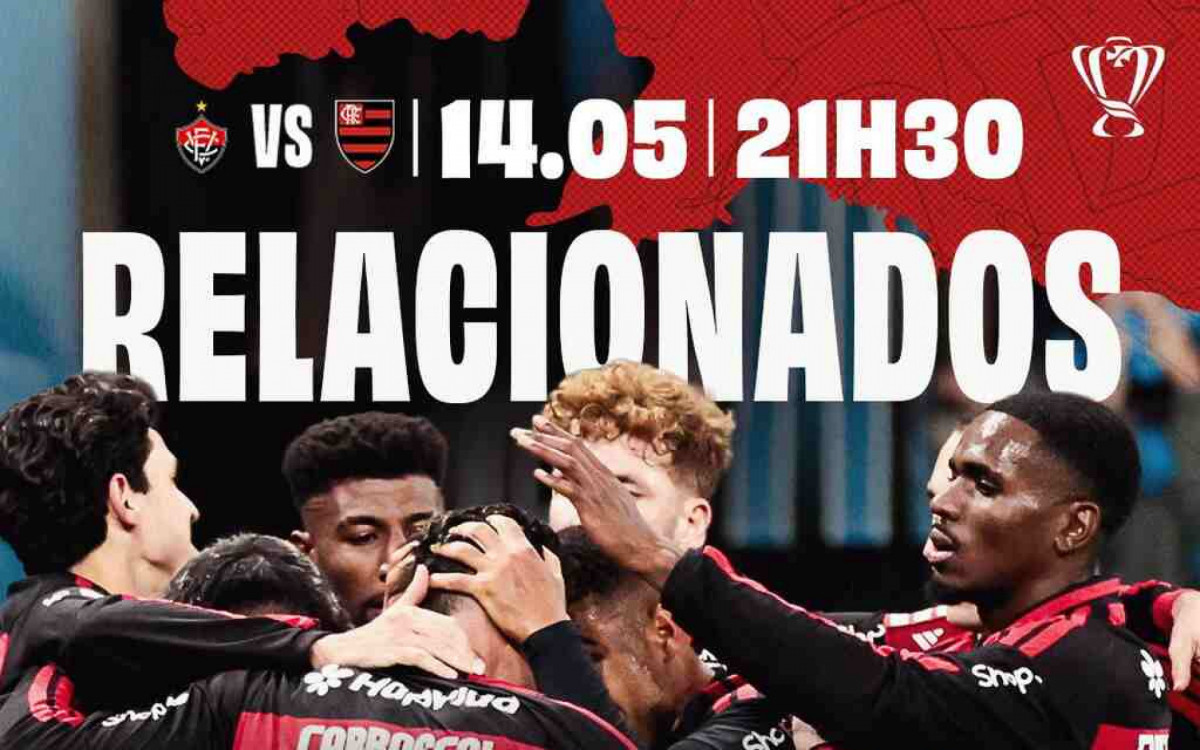 Sem Plata, Flamengo divulga relacionados para jogo contra o Vit&oacute;ria
