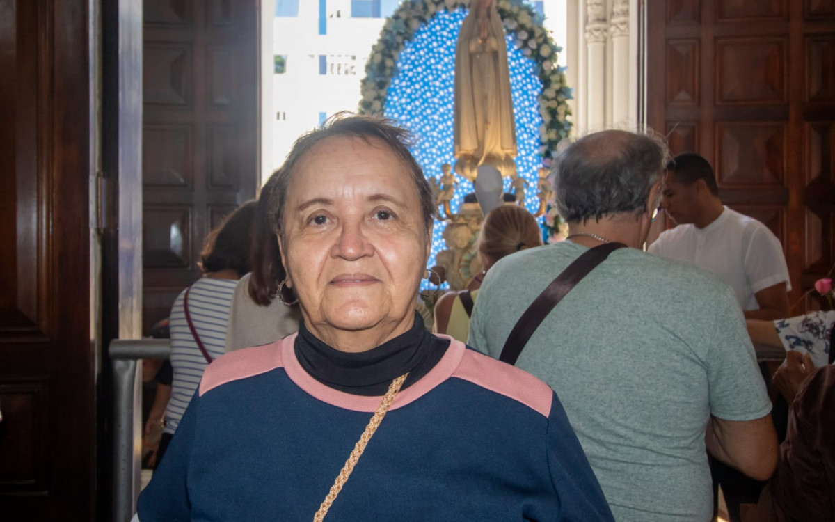 Heloísa Oliveira, 77, contou que a fé ajudou na sua saúde: 'Sou devotíssima