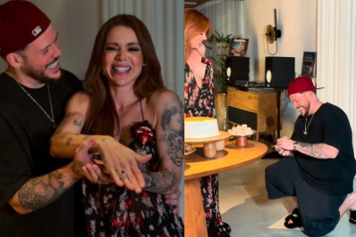 Vídeo: Ferrugem pede Thaís Vasconcellos em casamento