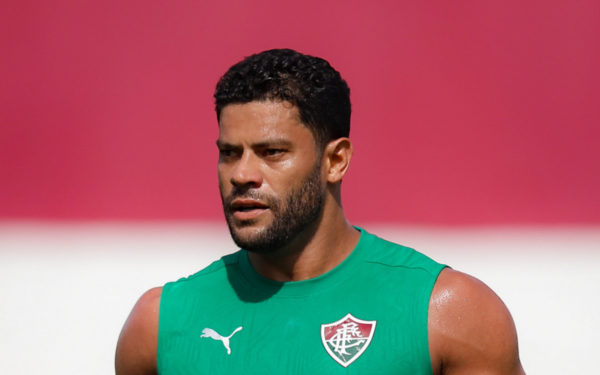 Hulk em treino do Fluminense, no CT Carlos Castilho