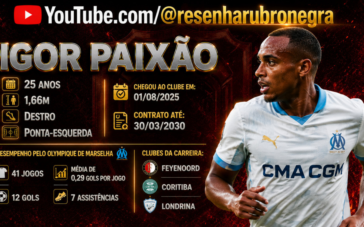 Torcida do Flamengo faz campanha por Igor Paixão no Mengão