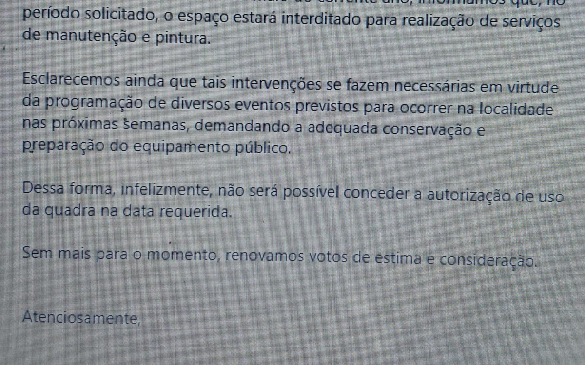 Motivo da mudança no local da audiência pública da Alerj