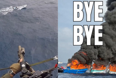 Vídeo: Atiradores dos EUA atingem barcos no Caribe ao som de NSYNC: 'Bye bye' 