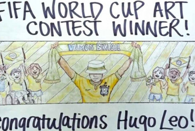 Mosaico do Vasco inspira criança a vencer concurso e estampar ônibus da Seleção na Copa