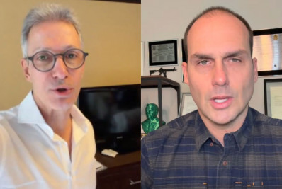 Eduardo Bolsonaro rebate Zema após críticas a Flávio: 'Não seja tão baixo'